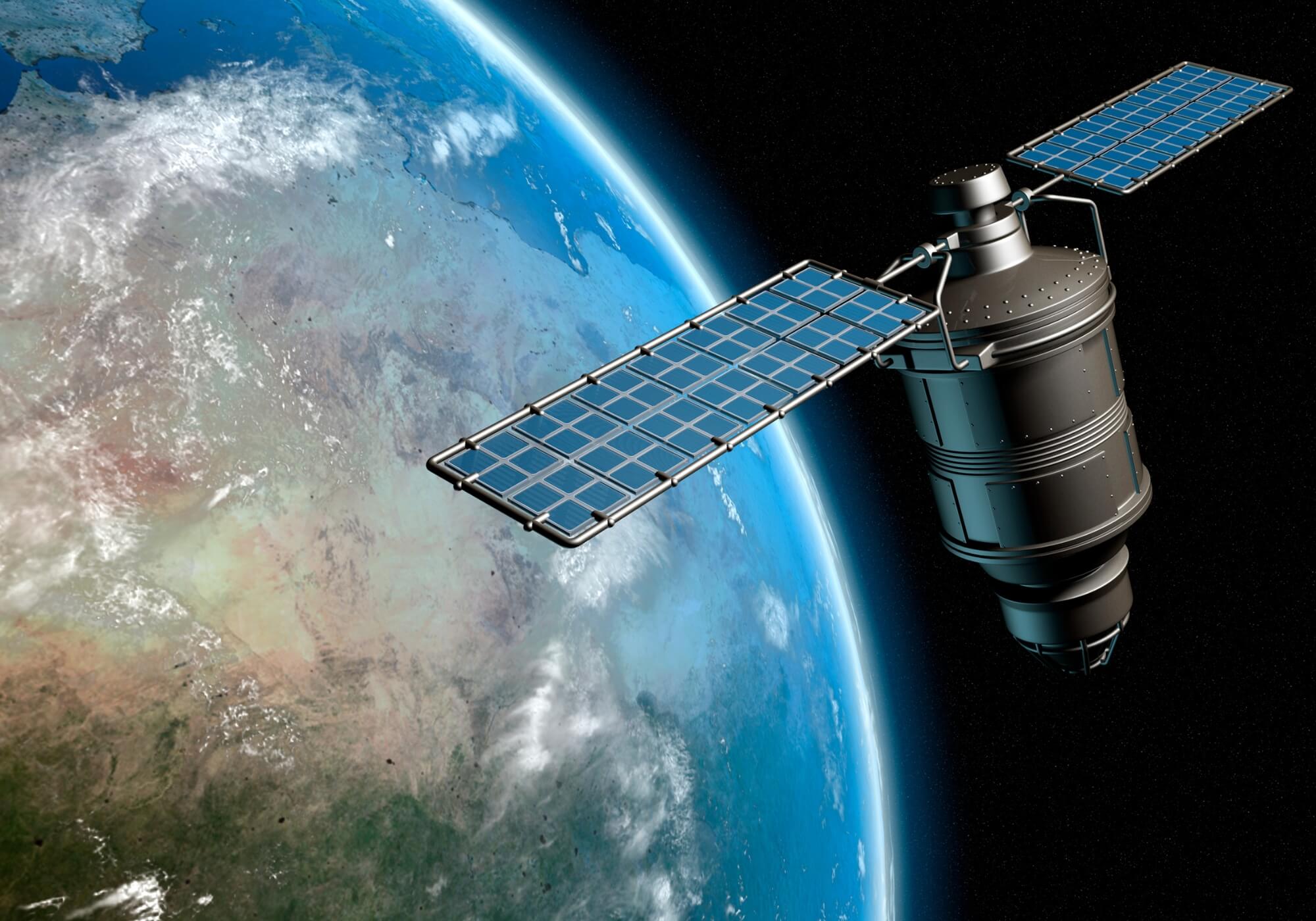 Satellite en orbite autour de la Terre
